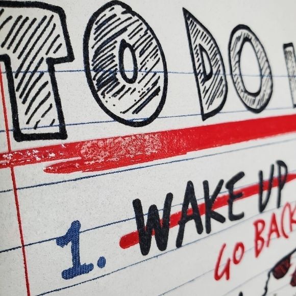 TSHIRT "TO DO LIST" DESIGN - Picture 3 of 4